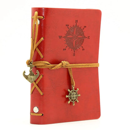 Retro Notebook Traveler Diary Leather Soft Cover Small Size 13x9cm Replaceable Kraft Paper Inner Notebooks & Notepads