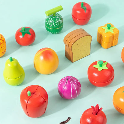 Dinette Enfant - CUISINE  en BOIS| LÉGUMES MAGNÉTIQUE à découper( vendu à l'unité)