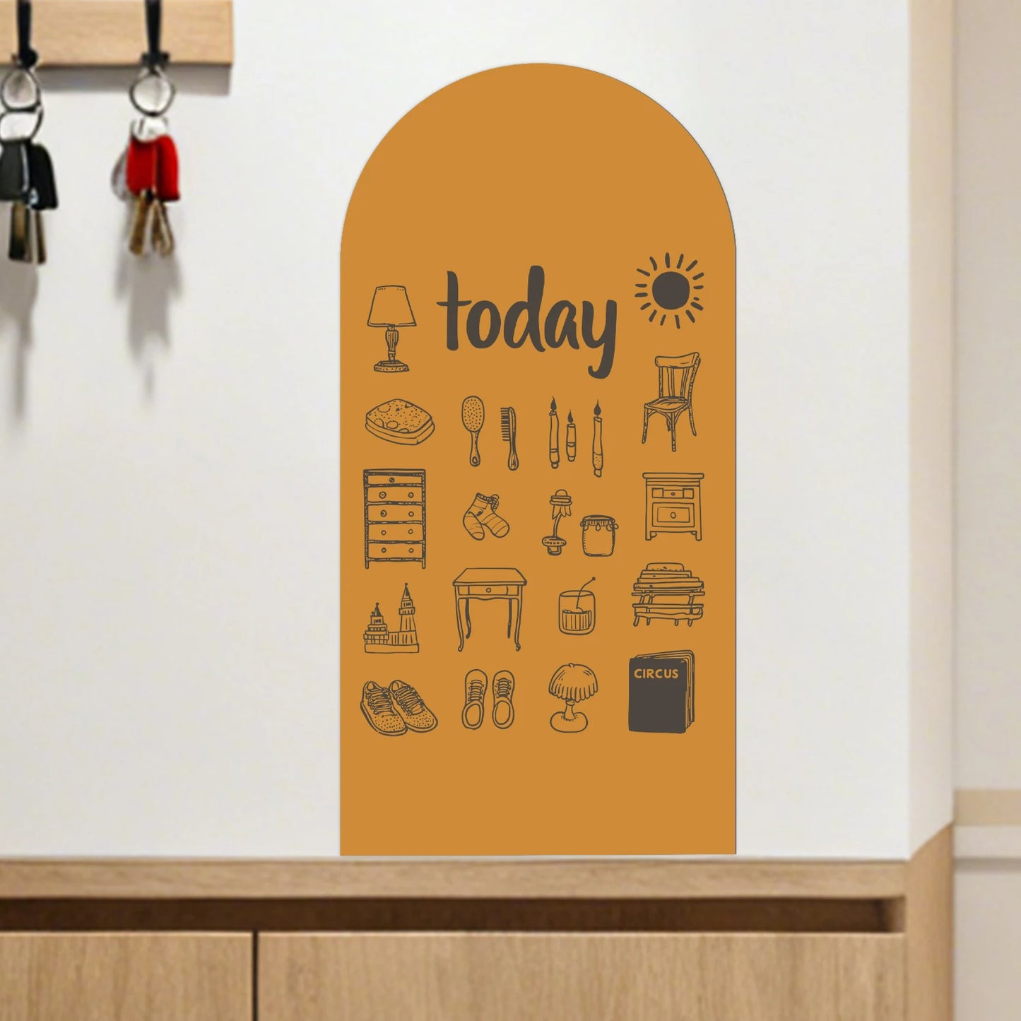 STICKERS MURAUX CHAMBRE | Le tableau enfant magnétique: Sticker-Board™