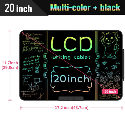 32/28/20/16 Inch Electronic Drawing Board USB Rechargeable LCD Writing Tablet Drawing Painting Educational Learning Toy for Kids
