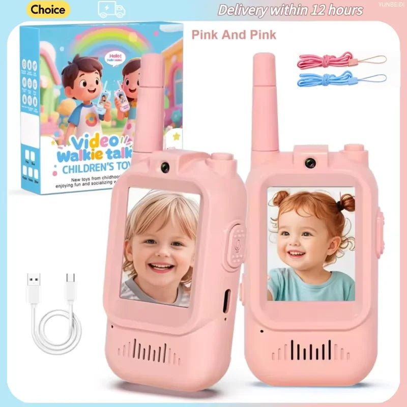 TALKIE WALKIE ENFANT| Radio vidéo bidirectionnelle face à face™-3 à 12 ans