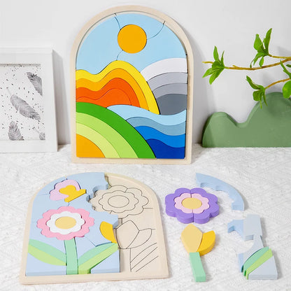 PUZZLE en Bois  | MONTESSORI🧩 ÉDUCASSETÊTE-SOLEIL™