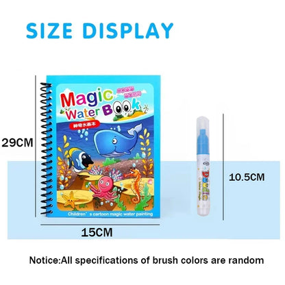 COLORIAGE MAGIQUE| Peinture Magique™ à l'eau reutilisable-Jeu Calme & autonome 2-8ans