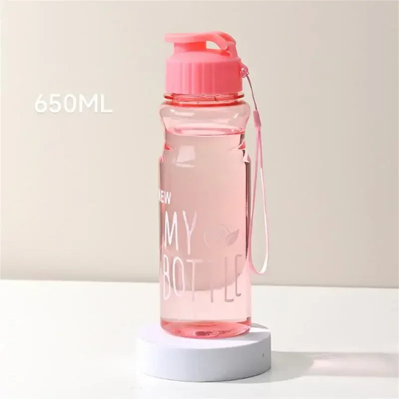 Bouteille d'eau en plastique- Transparente MULTICOLORE,Sport,  pour l'extérieur, 550ml, cadeau