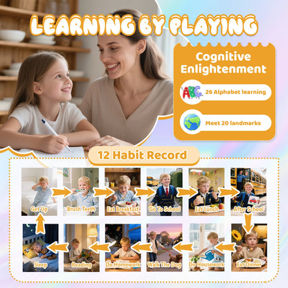SMARTPHONE ENFANT|Jouet Éducatif sécuritaire sans Internet- Selfie-Phone™