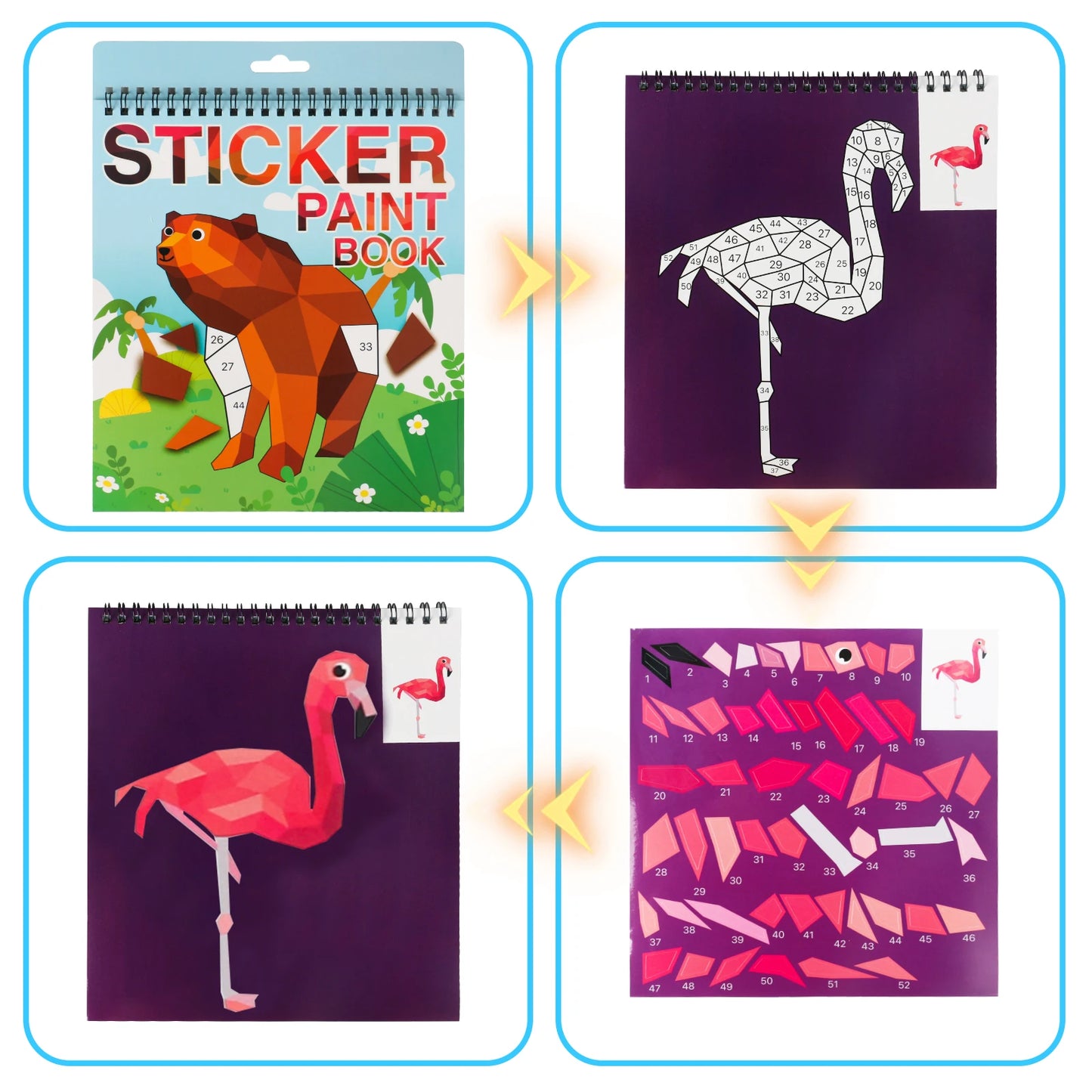COLORIAGE MAGIQUE MATERNELLE| stickers numérotés`-Stickers-Puzzle 3-7ans