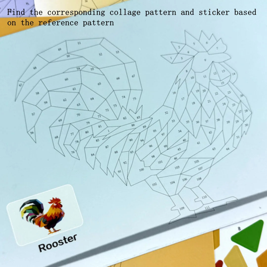 COLORIAGE PAR NUMERO | Activité créative de coloriage avec les STICKERS 3D