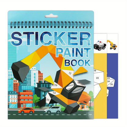 COLORIAGE MAGIQUE MATERNELLE| stickers numérotés`-Stickers-Puzzle 3-7ans