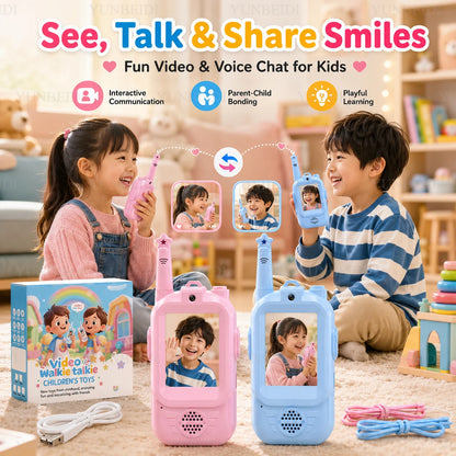 TALKIE WALKIE ENFANT| Radio vidéo bidirectionnelle face à face™-3 à 12 ans