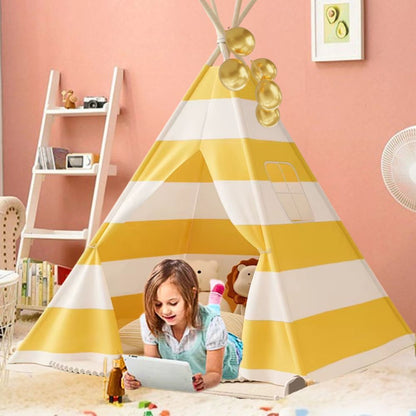 grand tipi enfant 4 grandeur au choix parfait pour la salle de jeux des enfant ou la chambre à coucher. fait un beau coin lecture.