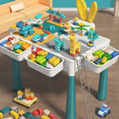 table d 'activités pour bébé contenant les bacs de triages et de rangement parfait pour 1-6 ans