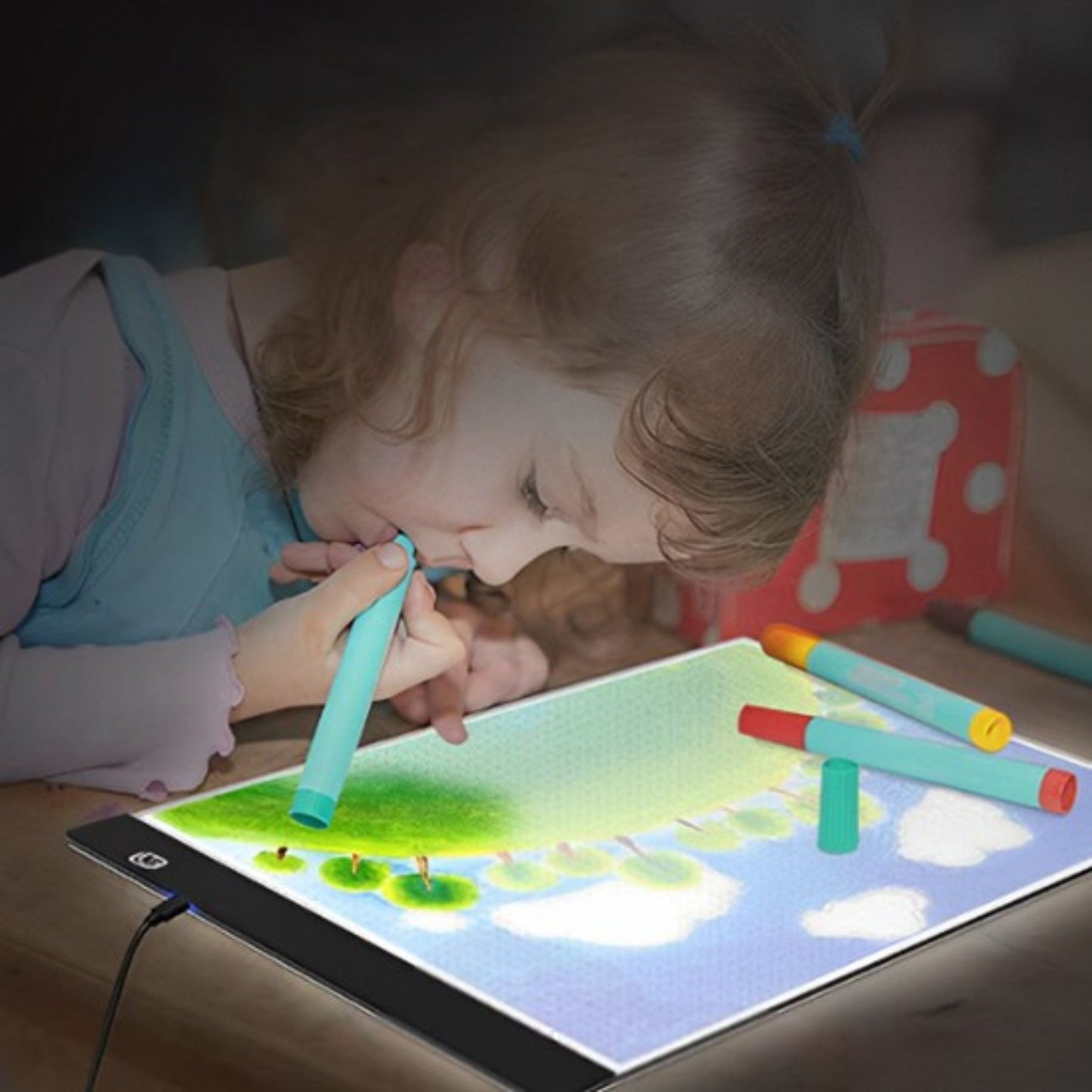 Tablette lumineuse pour dessin multifonction pour enfant et toute la famille copier décalquer peindre
