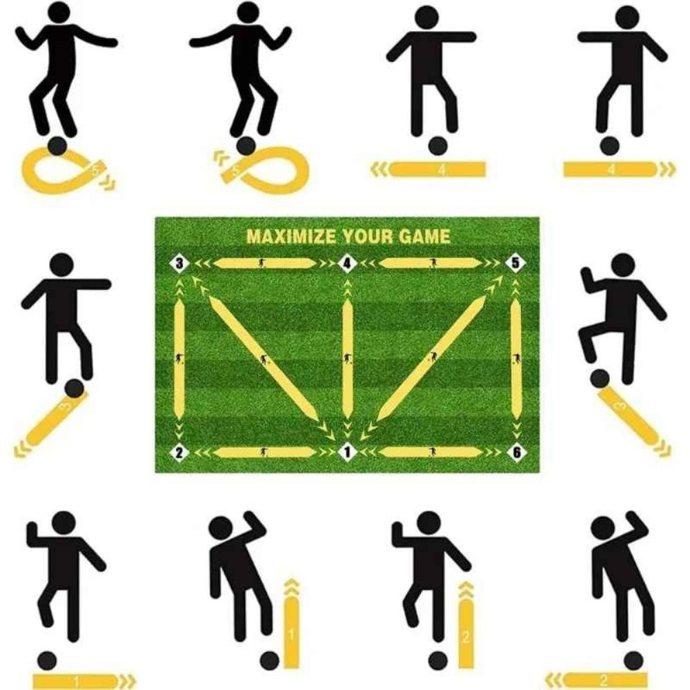 exercices à faie avec son tapis entraienement foot