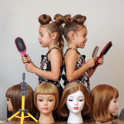 trepied jaune pour fillette fan de la coiffure