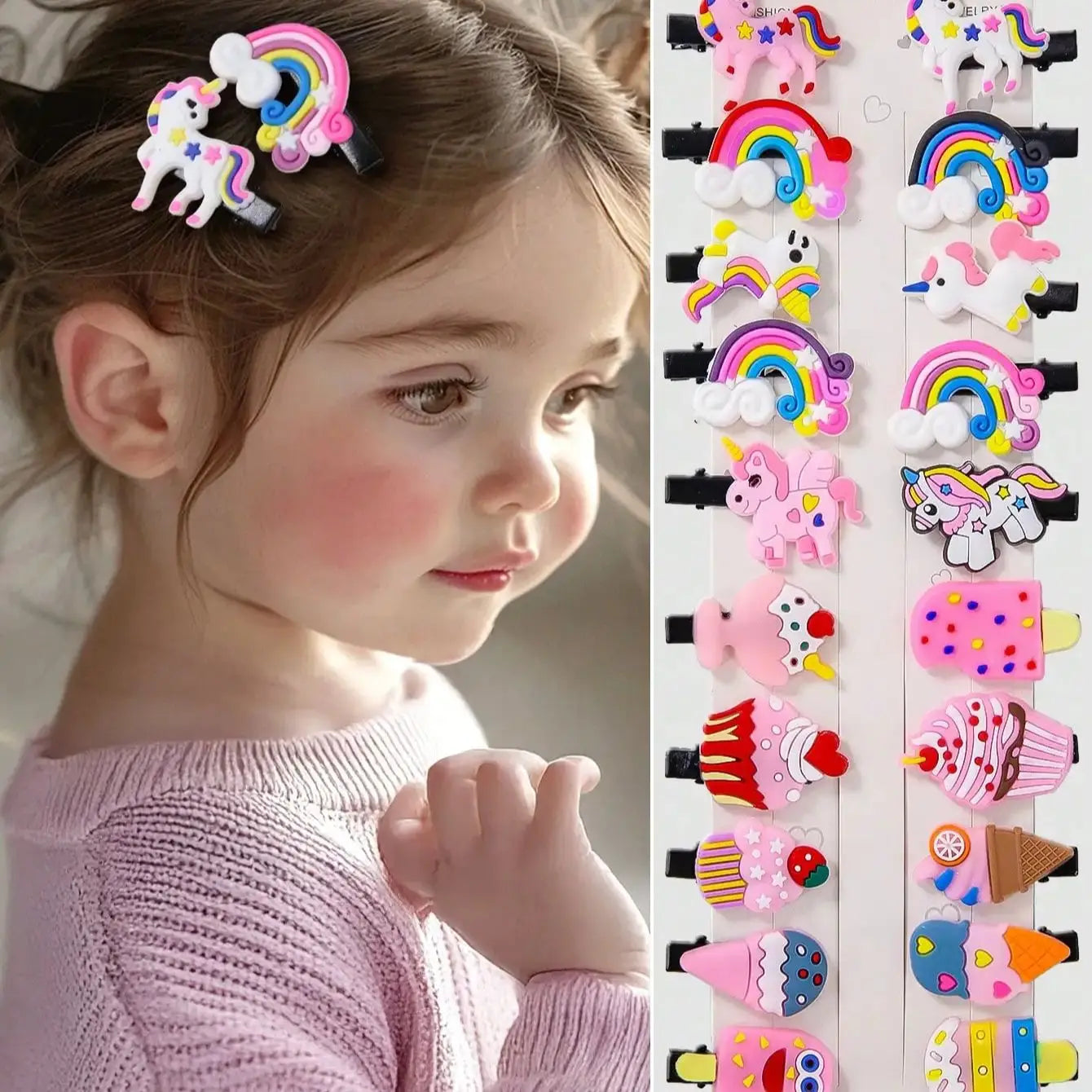 une jolie fillette porte des jolis pinces pour cheveux 20 accessoires coiffure préférés des petites filles