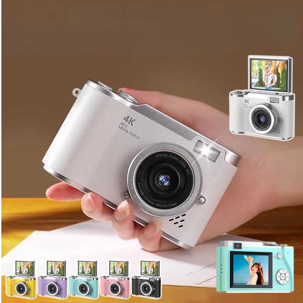 Appareil photo compact numérique facile à utiliser carte mémoire et cable usb pour transfert rapide