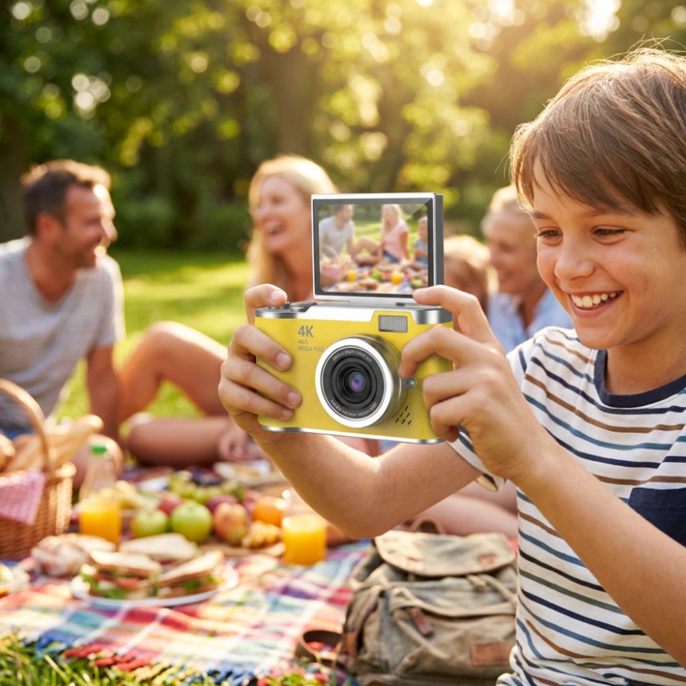 APPAREIL PHOTO COMPACT 4K |Caméra familiale tout âge Zoom-Compact™
