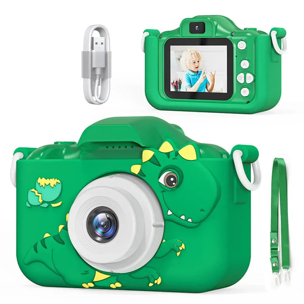 clic dino modèle vert appareil photo enfant 3 ans et plus