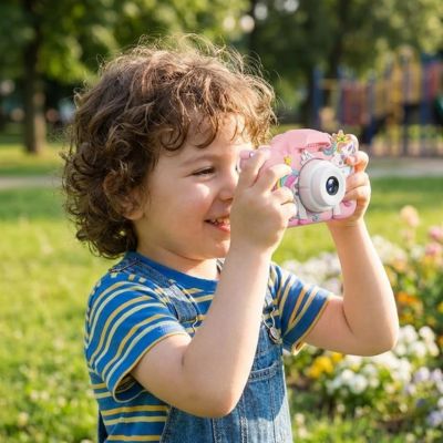 Appareil photo enfant 3ans rose, ludique, numérique Prends des photos et ragarde les tout de suite