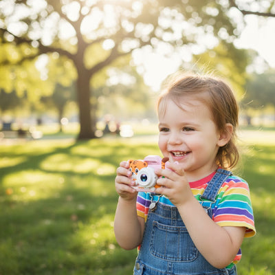 appareil photo enfant 4 ans  modèle ludique de tigron, anti choc compact numérique