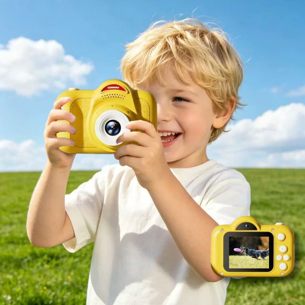appareil photo enfant 8 ans créativité, composition, raconte ta journée avec ton support visuel
