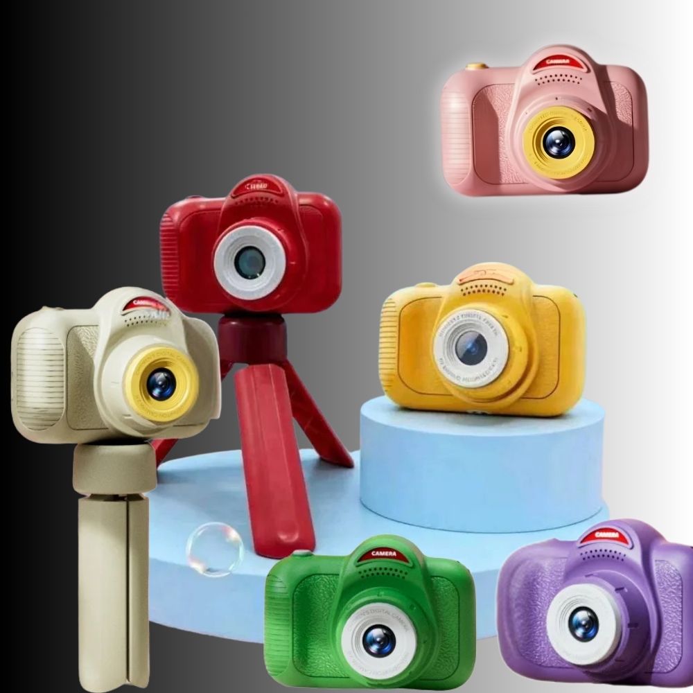 appareil photo enfant 8 ans couleurs vives avec tripod, lecteur mps, vidéo, jeux éducatif mieux qu'un  smartpone