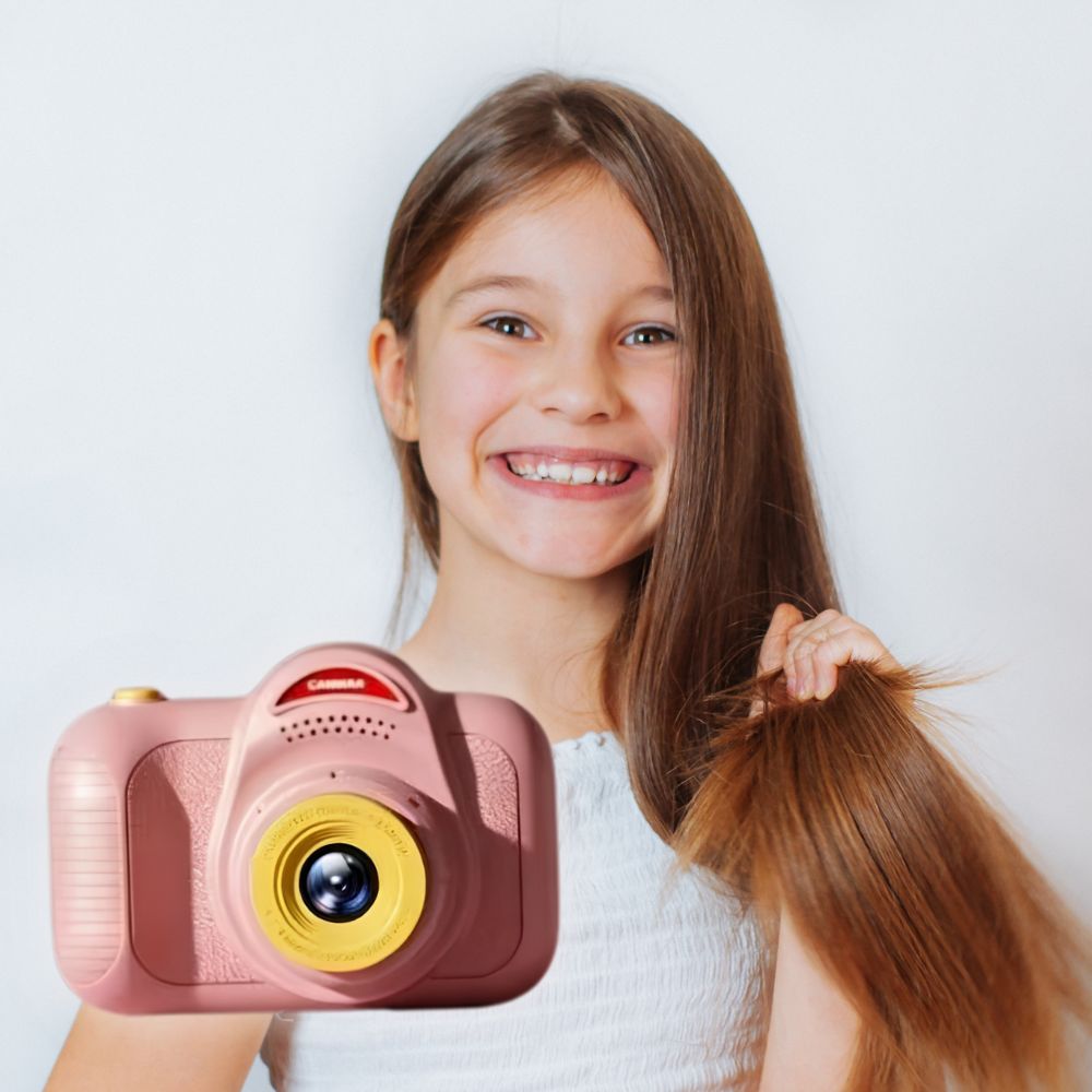 appareil photo enfant 8 ans petite taille, robuste,multi fonction jeu, video, musique, trépied