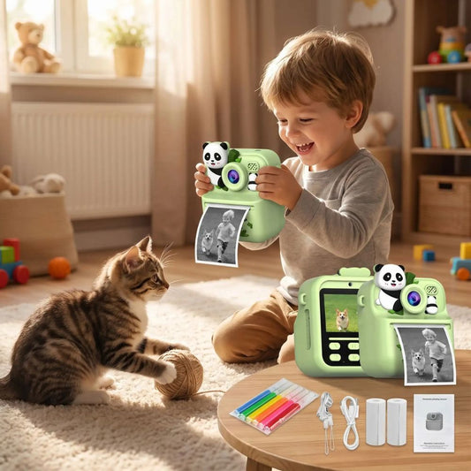appareil photo enfant instantané modèle anda idéal pour petit de 3-12ans colorier tes captures un kit cadeau à offrir 