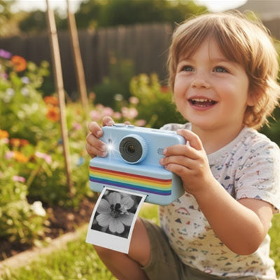 Appareil photo enfant instantané double le plaisir de créer sur de nouveau matériaux artistiques