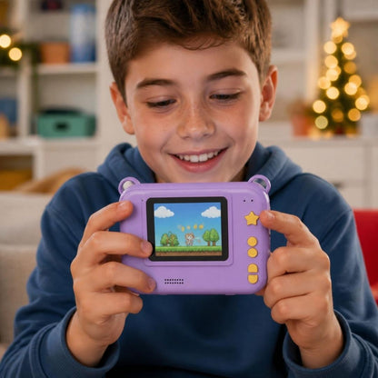 appareil photo enfant instantanné avecjeux video, lecteur mp3, minuterie