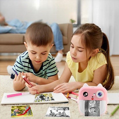appareil photo Instantané enfant caméra imprime en oir et gris et tu colories selon tes goûts