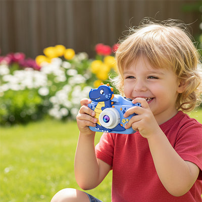  cadeau idéal pour garçon le mini appareil photo pour enfant anti choc dinosaure