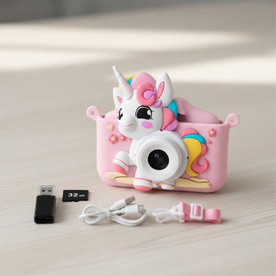 Appareil photo pour enfant  numérique , licorne rose ludique tout équipée 3+ans