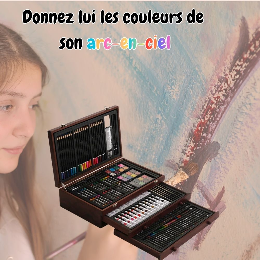 ne laissez pas votre enfant sombrer dans le brun et le noir ayez son arc-en-ciel-de couleur avec la palette de couleur familliale