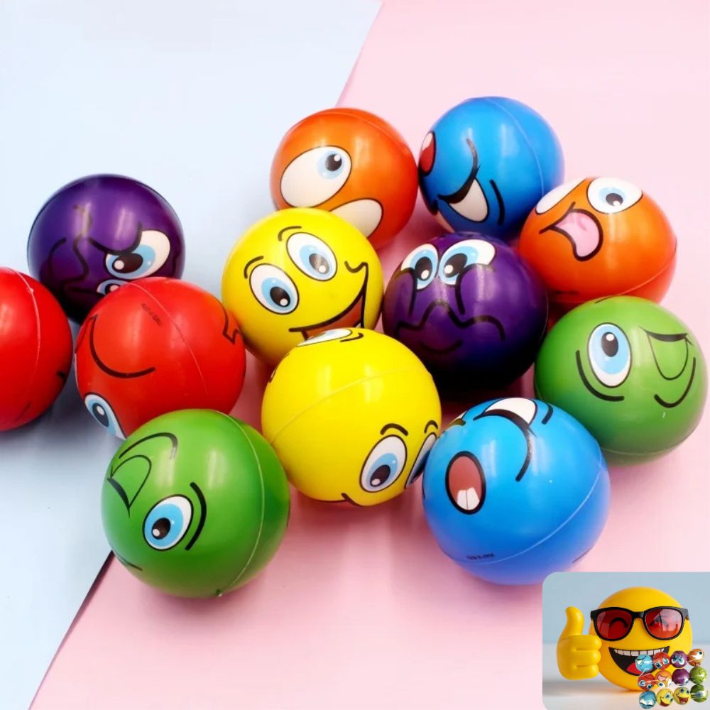 balle anti stress émoji couleur des émotion a enseigner à son enfant