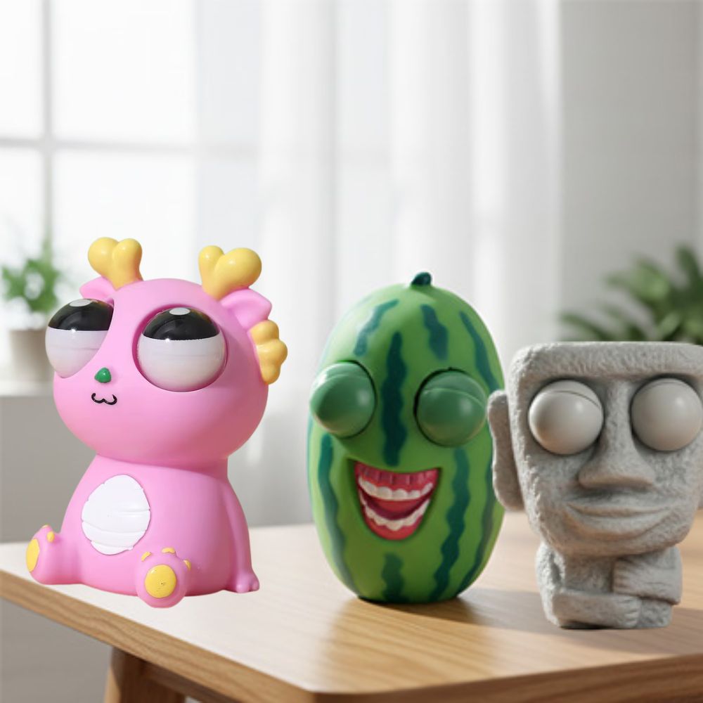 balle anti stress enfant funny eyes