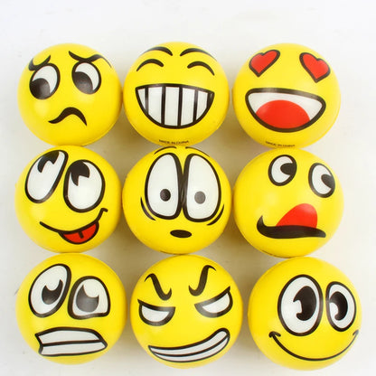 balle anti stress émoji