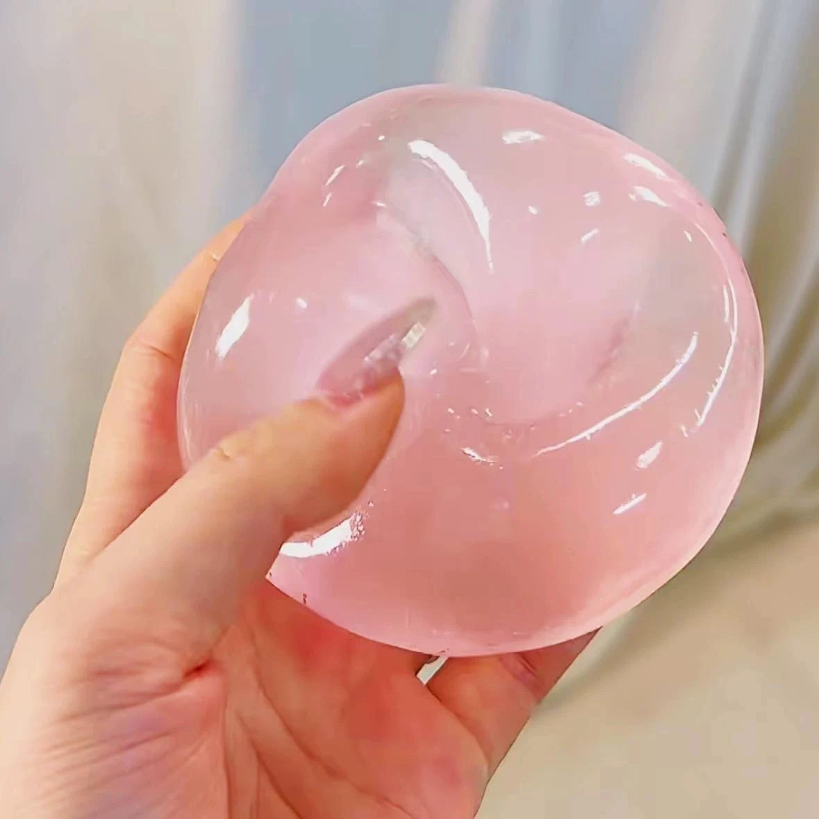 balle anti stress rose squishi