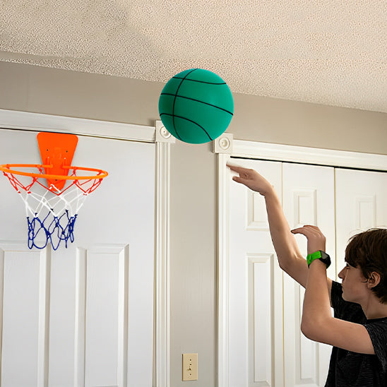 jouer au ballon basket  sans réveiller tout le monde, le ballon mousse ultra silencieux avec des rebonds dignes du Basket Ball Pro