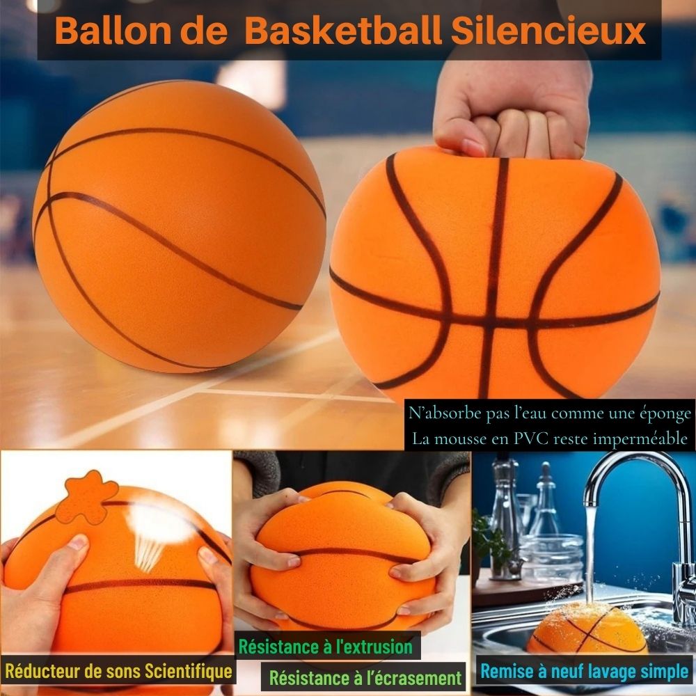 ballon basket en mousse silencieux

