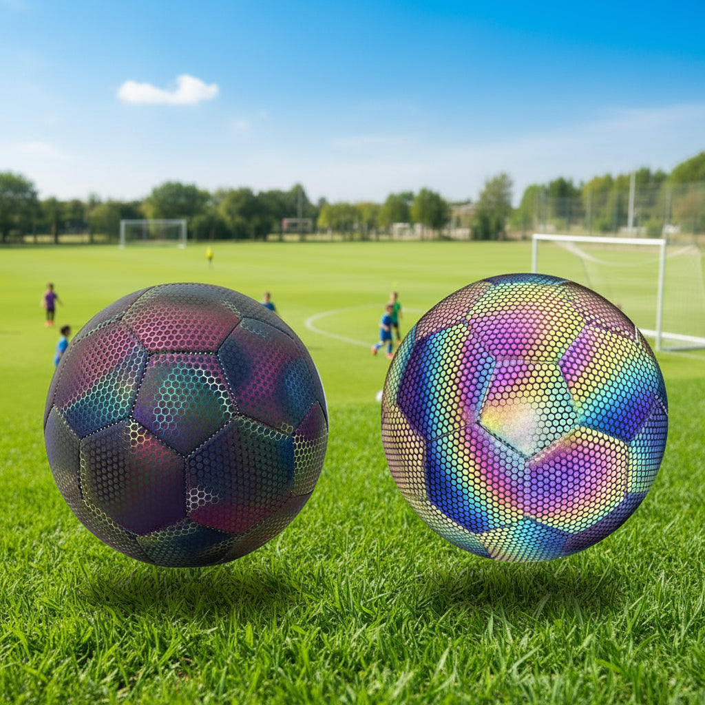 jouer de jour ou de soir avec ce ballon de foot sans jamais le perdre de vue