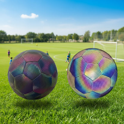 jouer de jour ou de soir avec ce ballon de foot sans jamais le perdre de vue