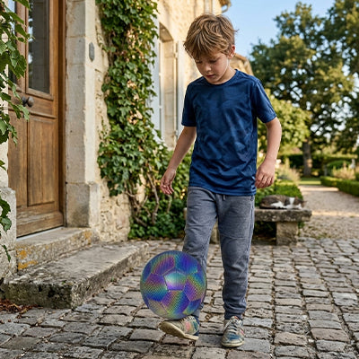 BALLON FOOT – Lumineux Holographique | Effet Réfléchissant Spectaculaire