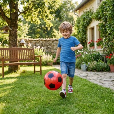 ballon gonflable pour enfant , jeu d'été , de piscine et de gazon