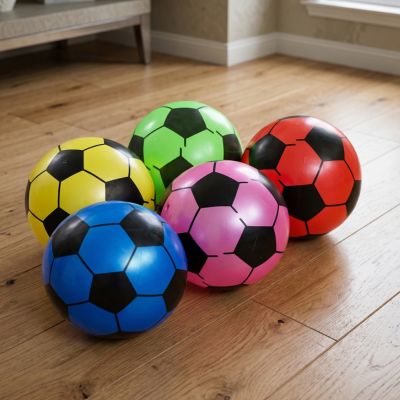 ballon gonflable pour enfant 5 couleurs possible modèle ballon de foot pour imitiation