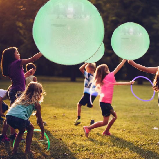 Lot De 2 Mega Bubble Ball XXL – Ballons Gonflables Géants 120 Cm – Plage, Piscine, Jardin – Pour Enfants Et Adultes