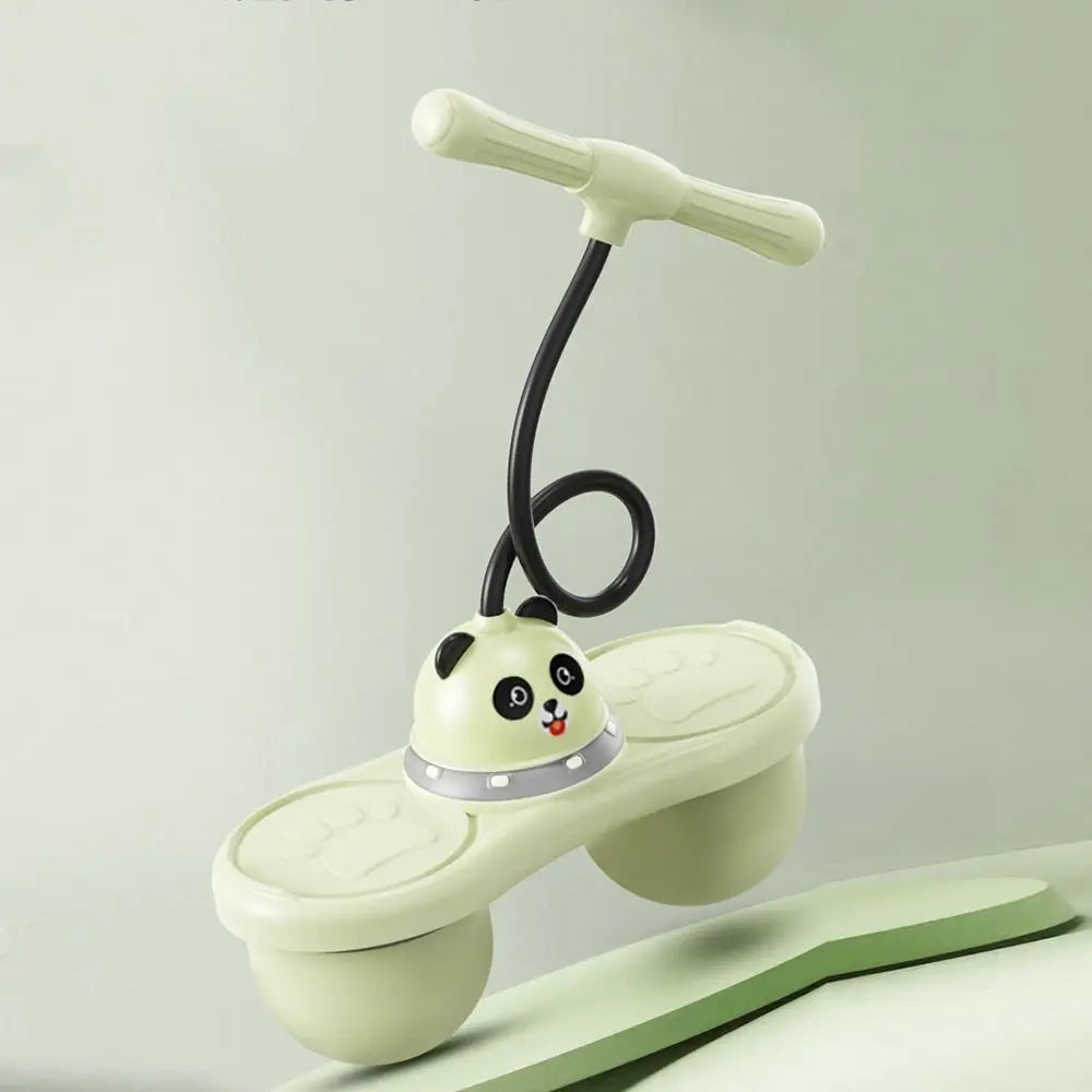ballon sauteur panda double ballons plus équilibre modèle vert