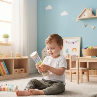 Baton de pluie , bâton de pluie, calme enfant, bébé, découverte sensorielle,