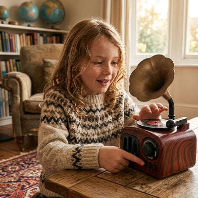 boite a musique enfance gramophone magique