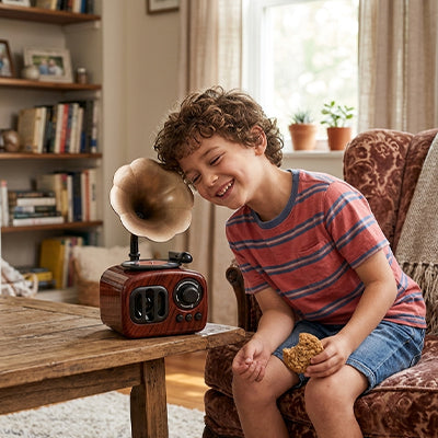 boite a musique enfance gramophone musqie douce et apaisante